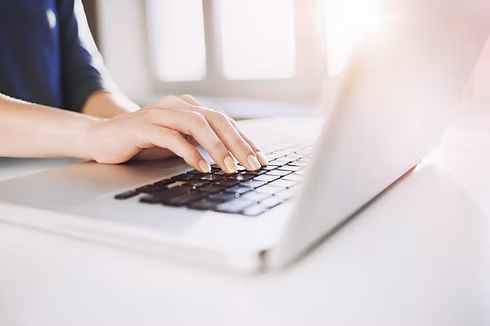 Woman Typing